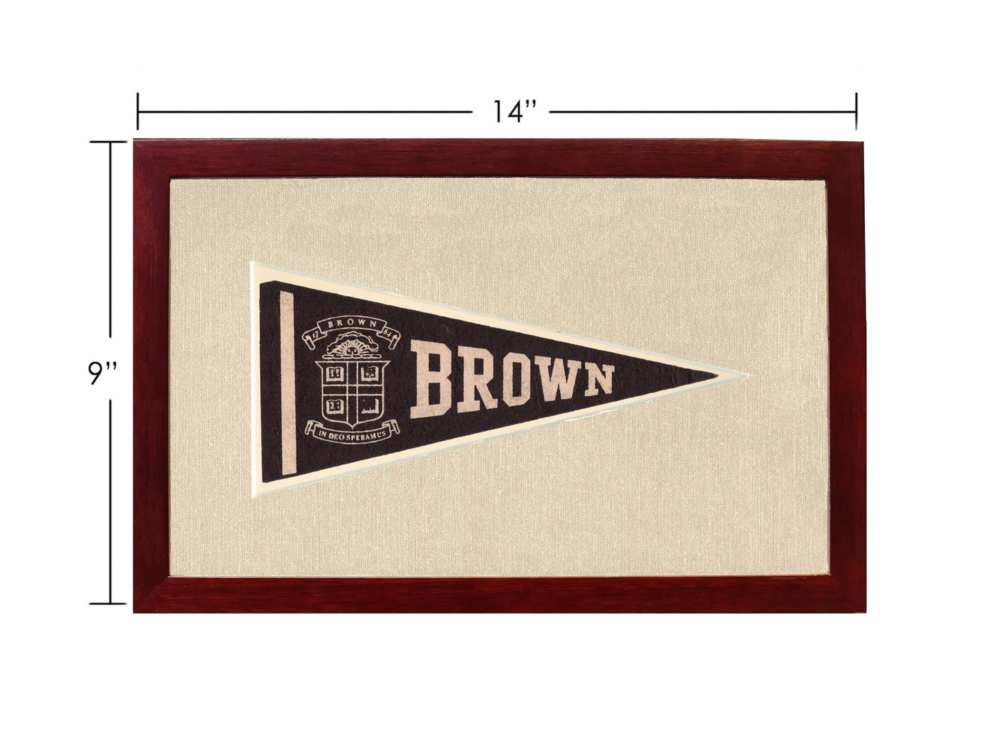 Vintage Brown Pennant