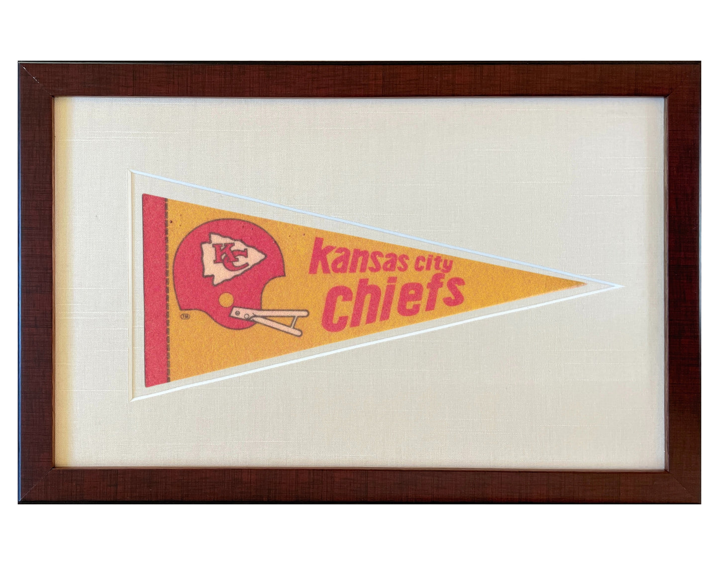 Vintage Kansas City Chiefs NFL Pennant