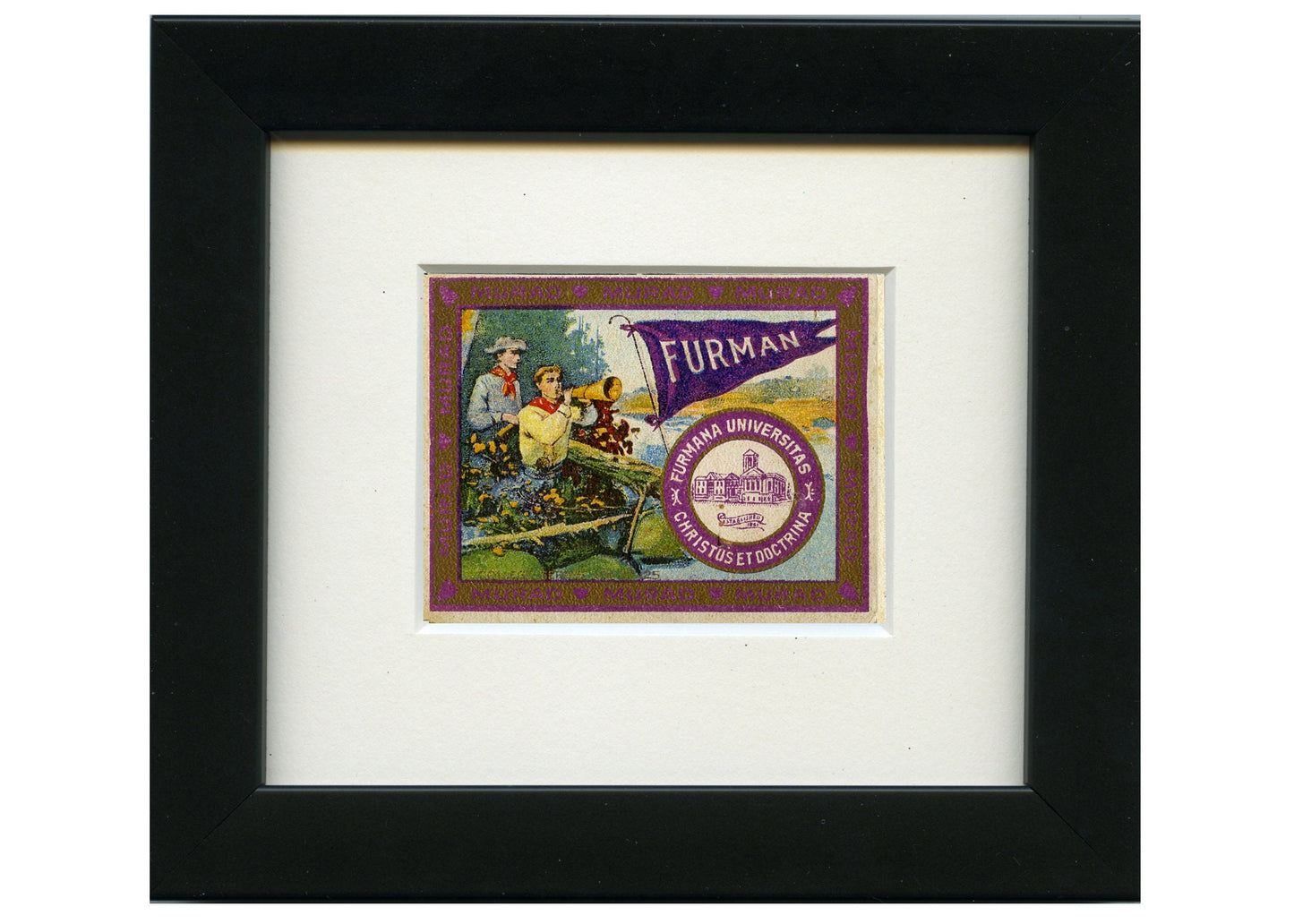 Vintage Furman University "tobacco card "circa 1910"