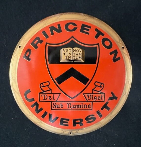 Vintage Princeton University Plaque circa 1950s