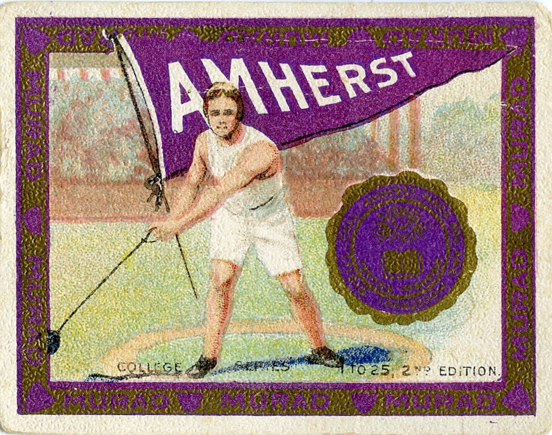 Vintage Amherst College Tobacco Card circa 1910