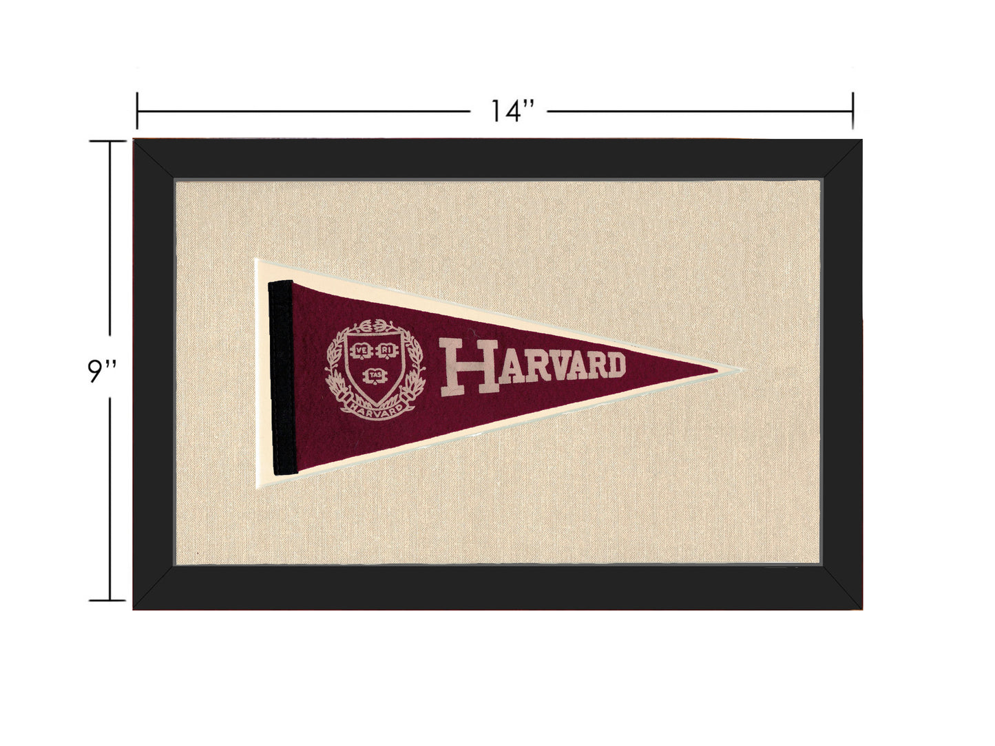 Vintage Harvard Pennant