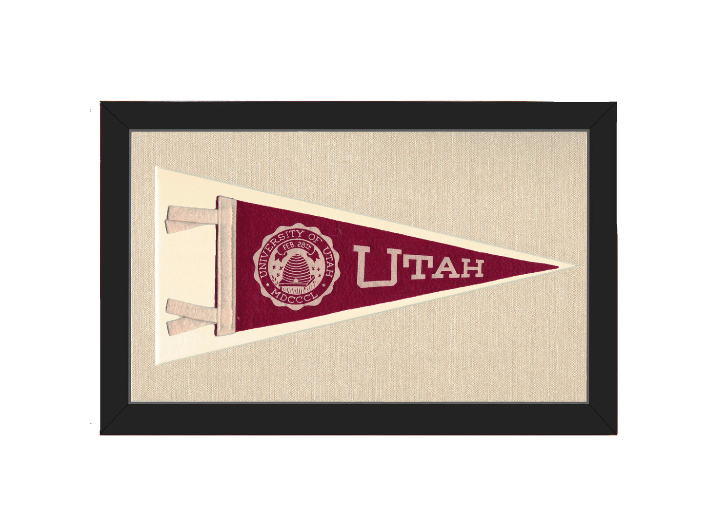 Vintage University of Utah Pennant