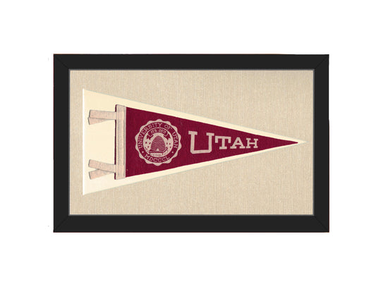 Vintage University of Utah Pennant