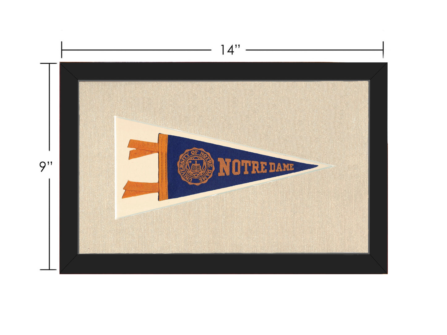 Vintage Notre Dame Pennant