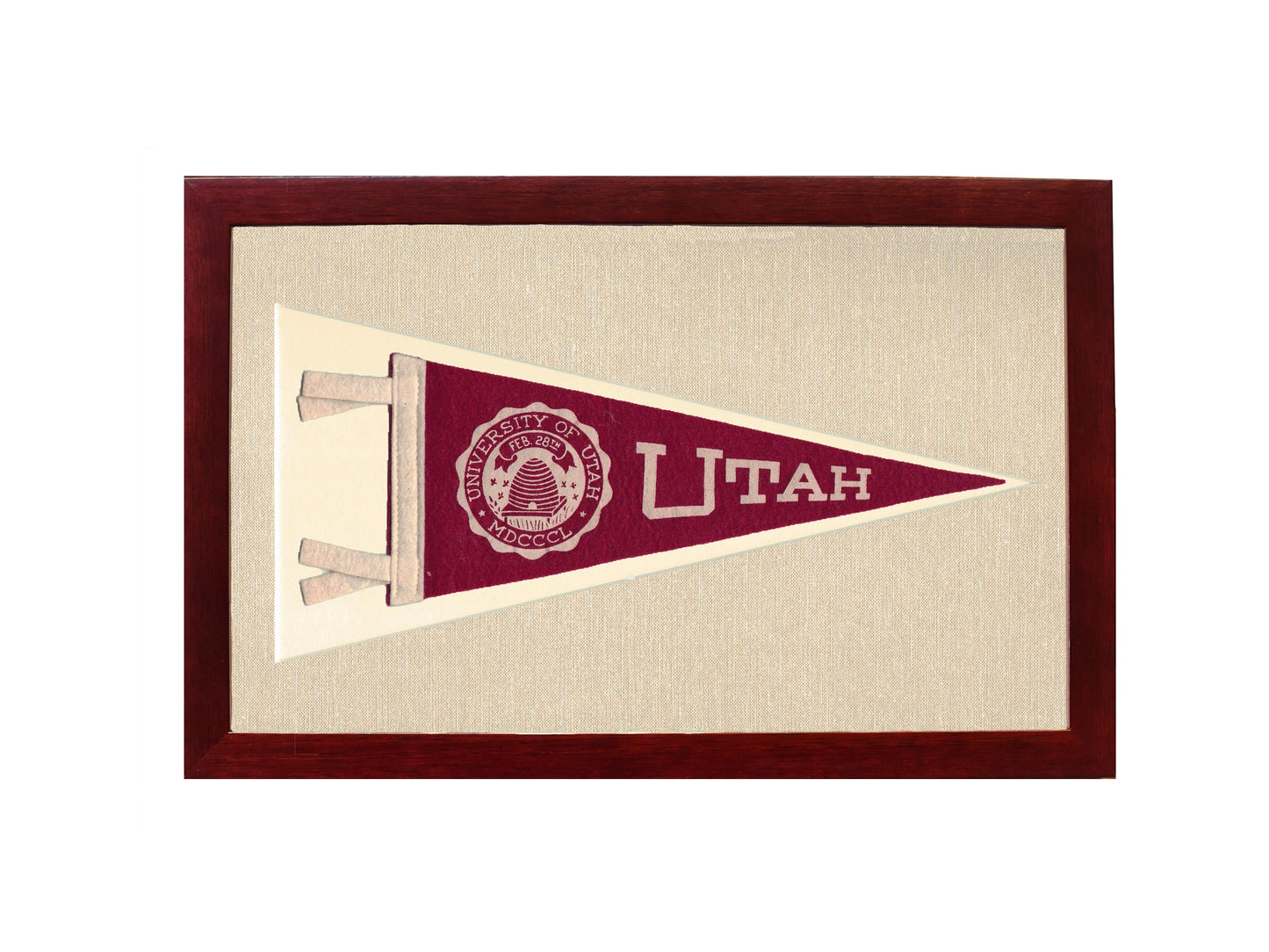 Vintage University of Utah Pennant