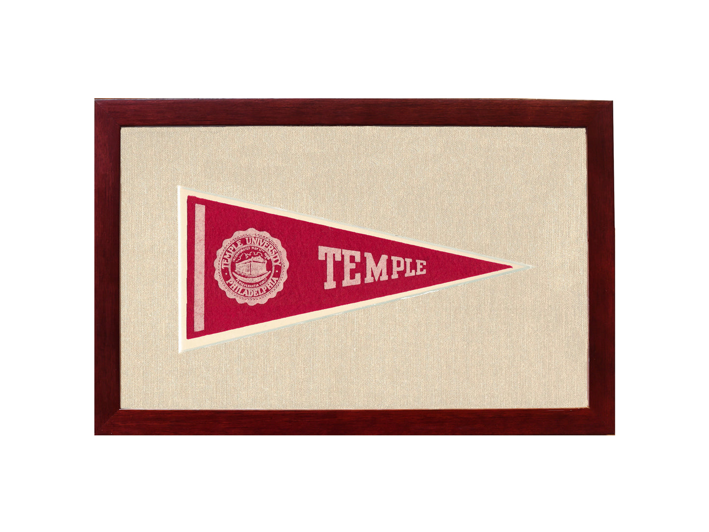 Vintage Temple University Pennant