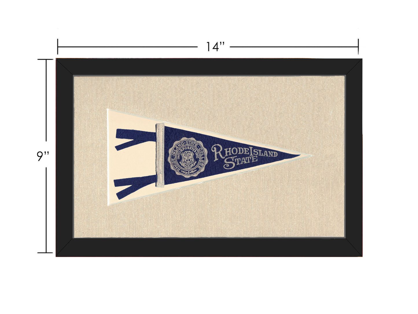 Vintage Rhode Island State Pennant