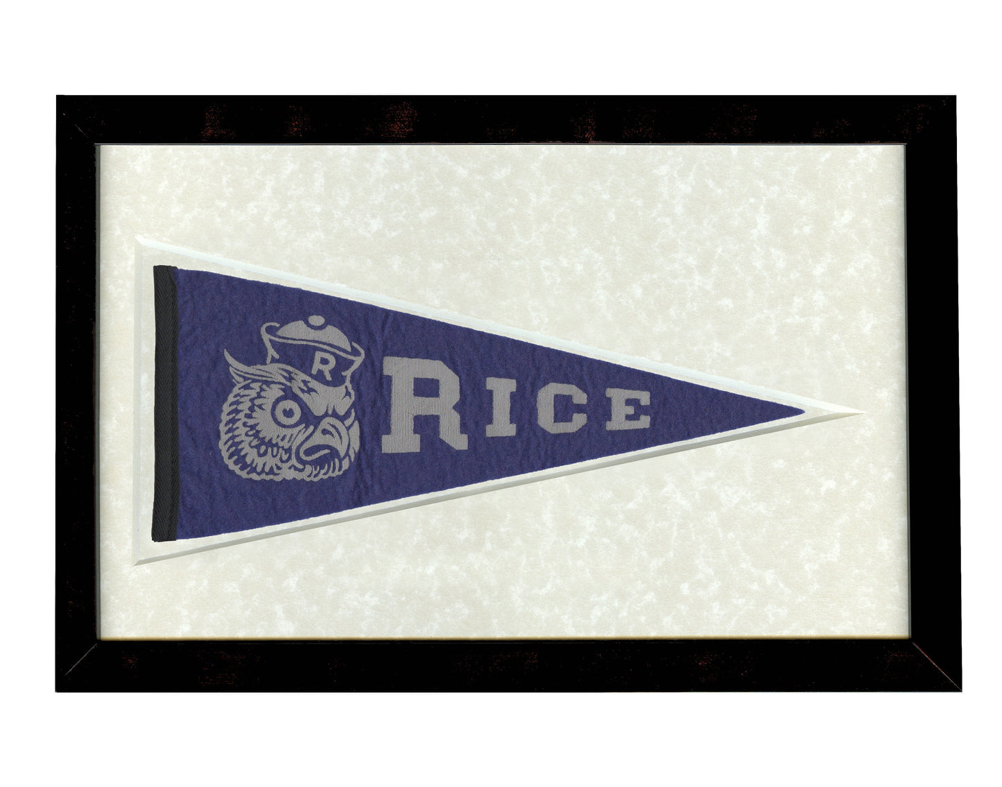 Vintage Rice University pennant circa 1960s