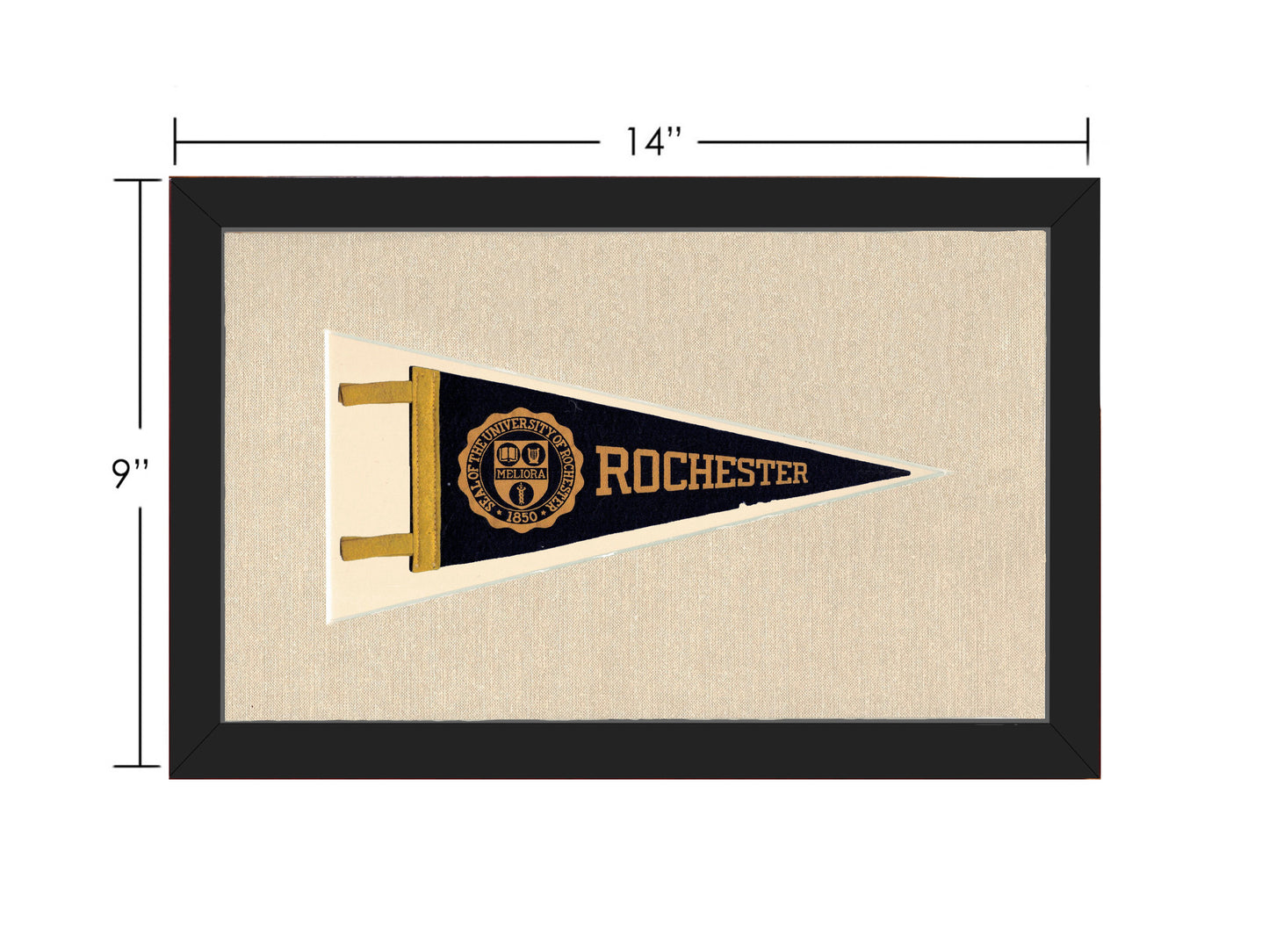 Vintage University of Rochester Pennant