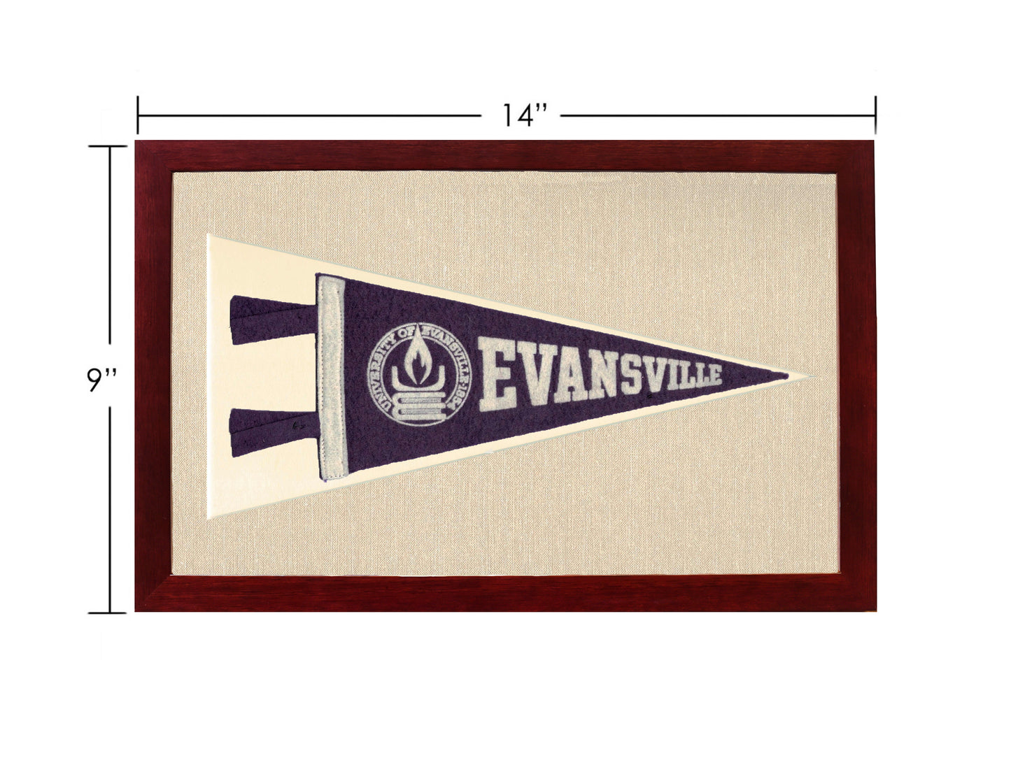 Vintage University of Evansville Pennant