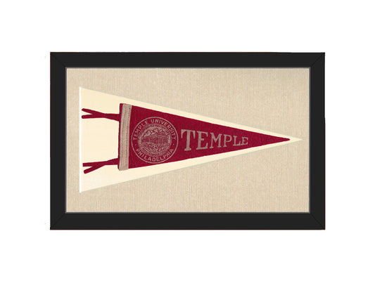 Vintage Temple University Pennant