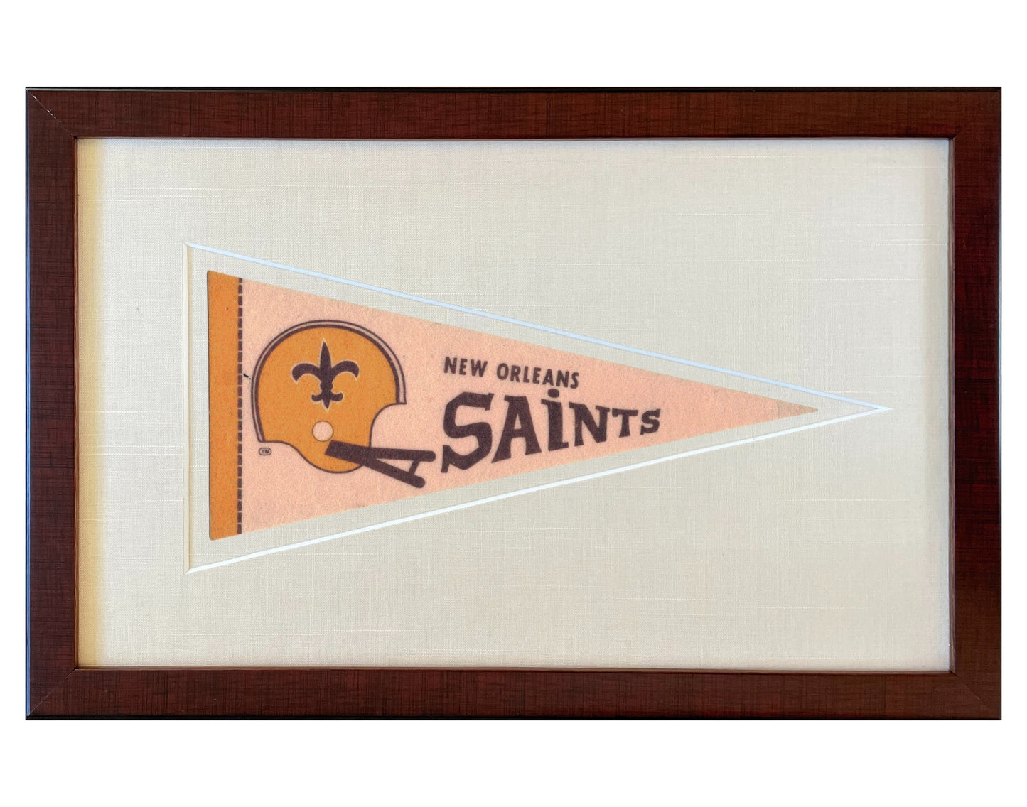 Vintage New Orleans Saints NFL Pennant