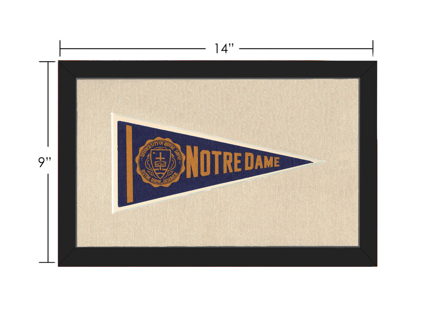 Vintage Notre Dame Pennant