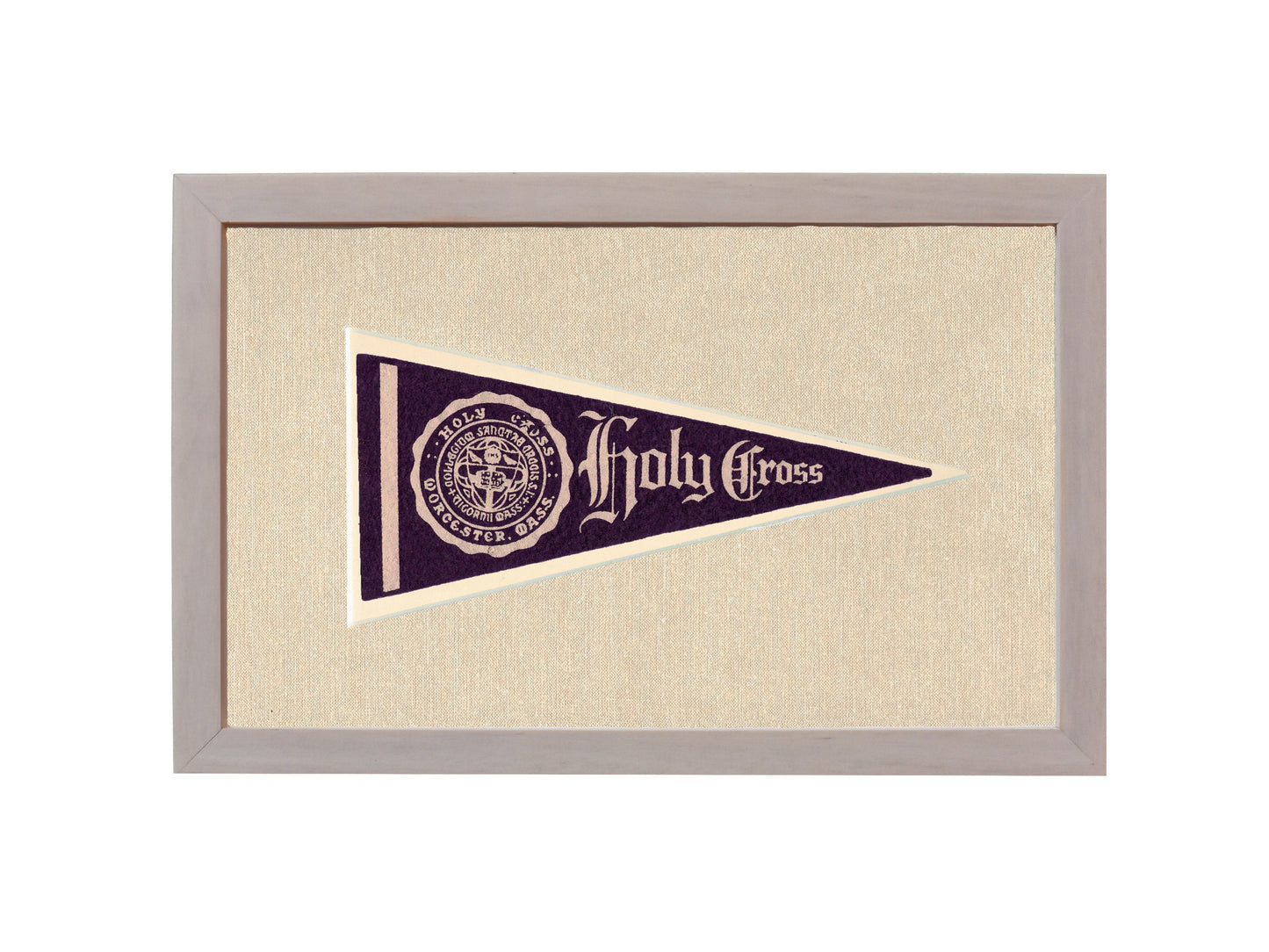 Vintage Holy Cross Pennant
