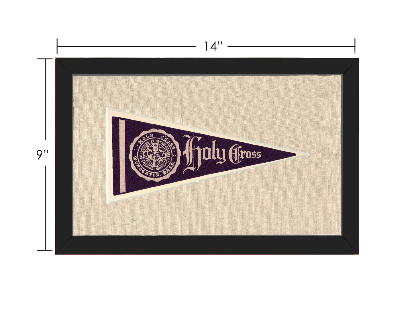 Vintage Holy Cross Pennant