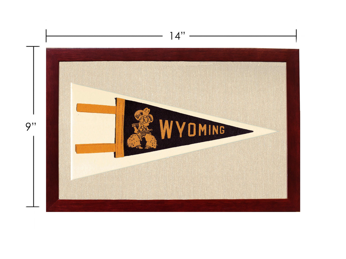 Vintage University of Wyoming Pennant