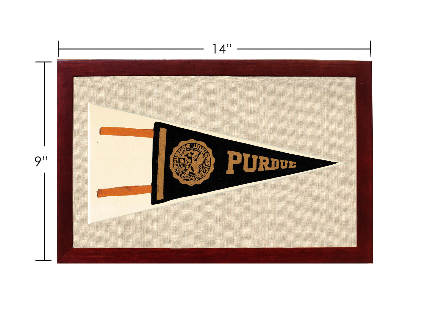 Vintage Purdue University Pennant