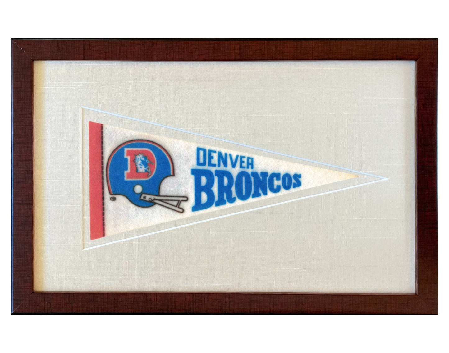 Vintage Denver Broncos NFL Pennant circa 1970s