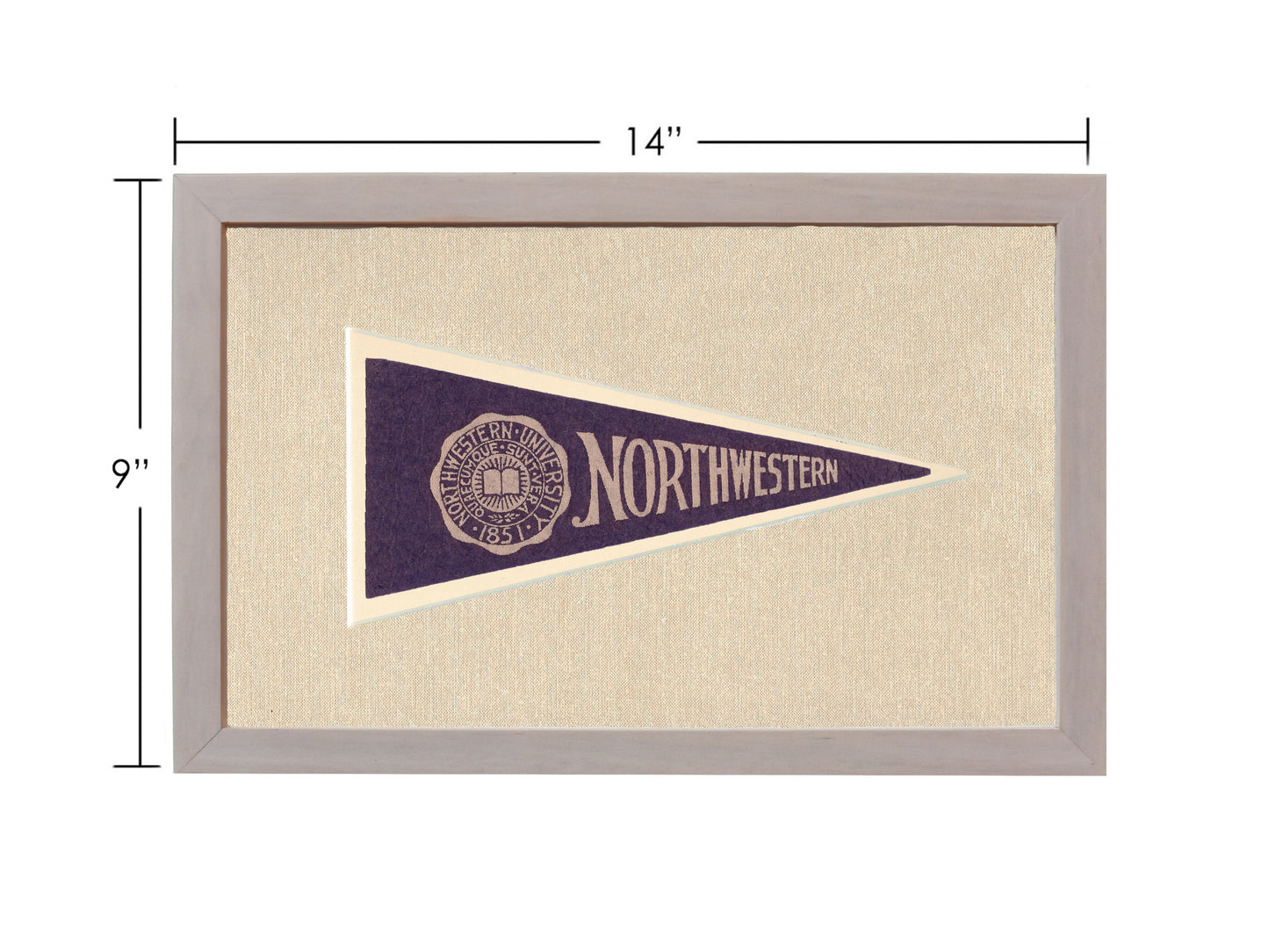 Vintage Northwestern University Pennant