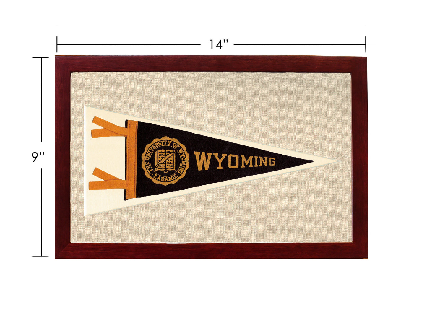 Vintage University of Wyoming Pennant