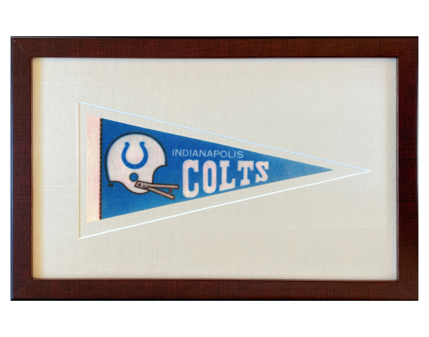 Vintage Indianapolis Colts NFL Pennant circa 1970s