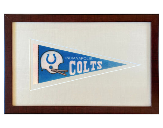 Vintage Indianapolis Colts NFL Pennant circa 1970s