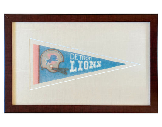 Vintage Detroit Lions NFL Pennant circa 1970s