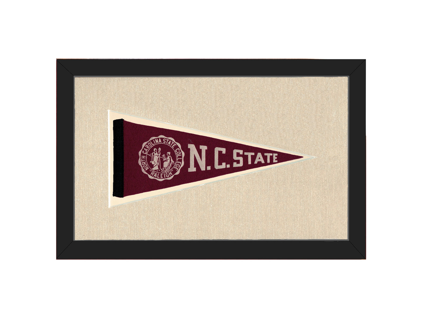 Vintage NC State College Pennant