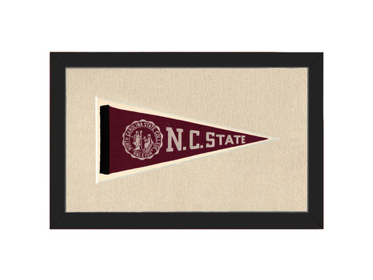 Vintage NC State College Pennant