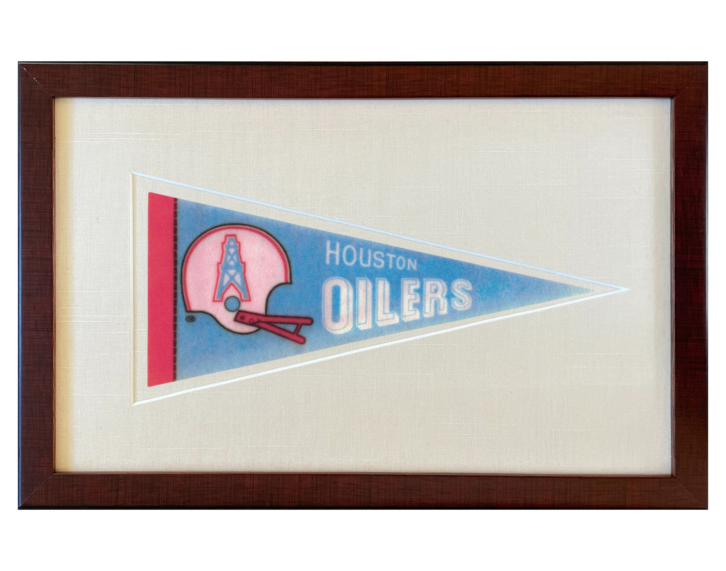 Vintage Houston Oilers (Tennessee Titans) NFL Pennant circa 1970s