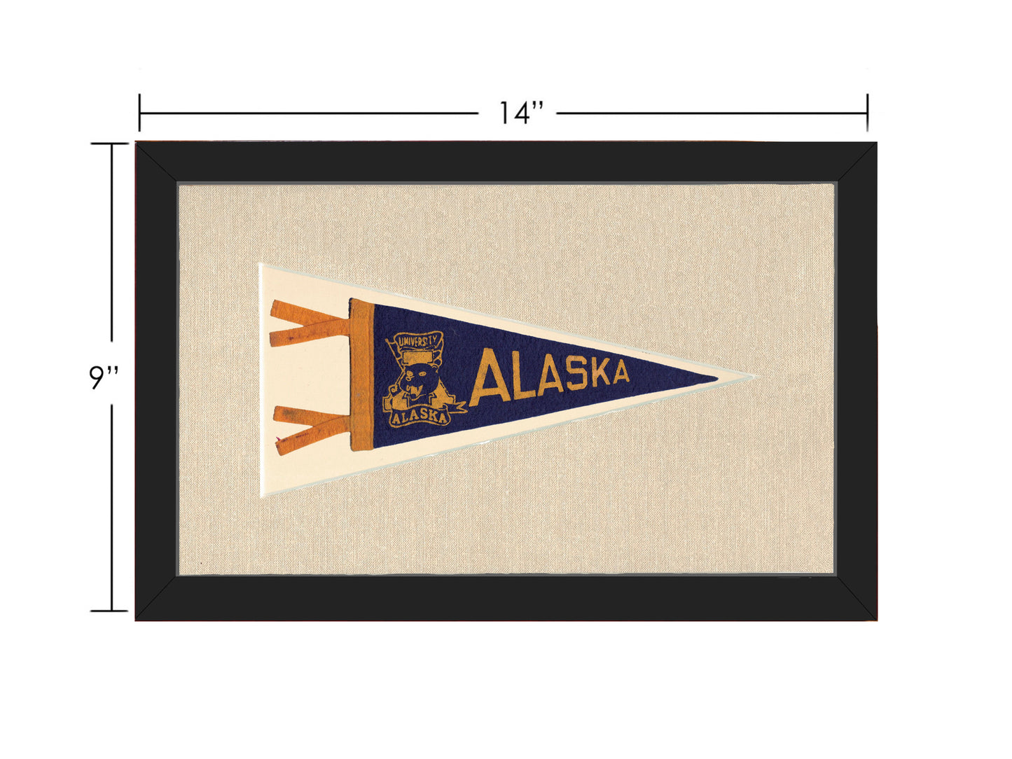 Vintage University of Alaska Pennant