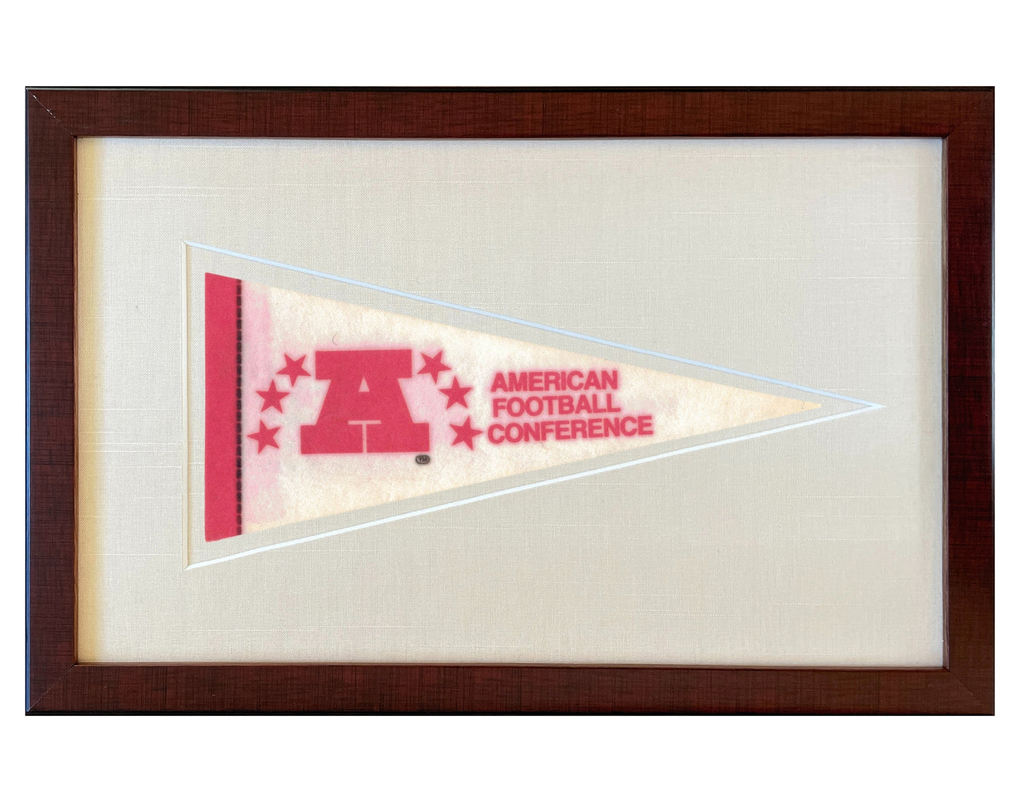 Vintage American Football Conference NFL Pennant circa 1970s