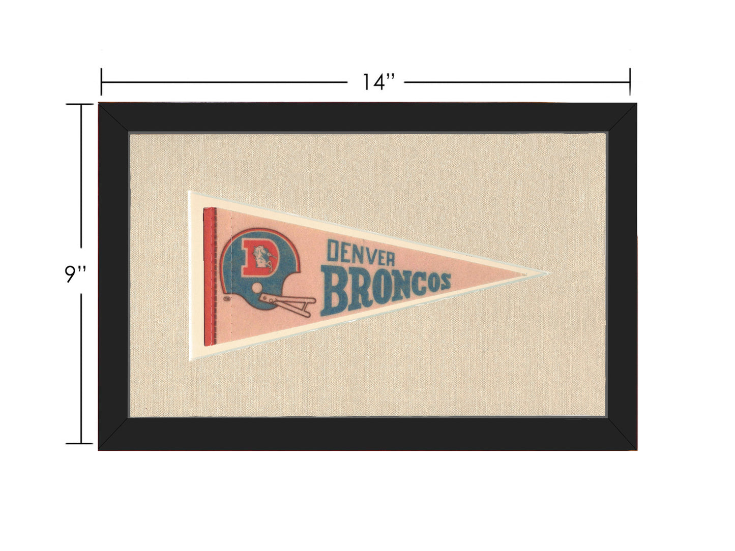 Vintage Denver Broncos Pennant