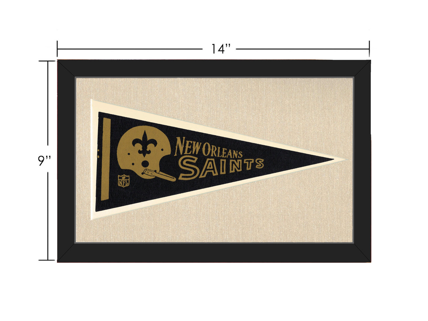 Vintage New Orleans Saints Pennant