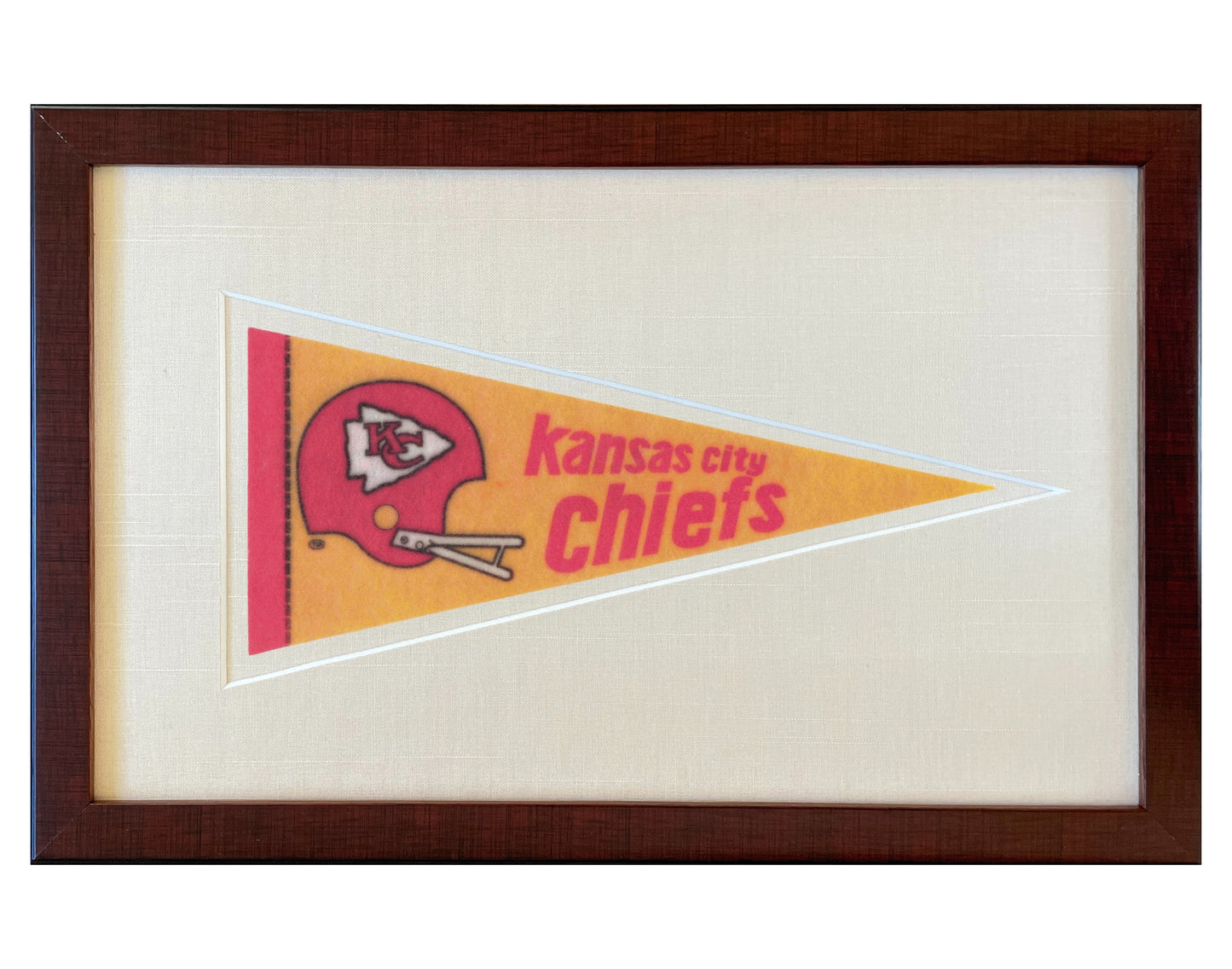 Vintage Kansas City Chiefs NFL Pennant circa 1970s