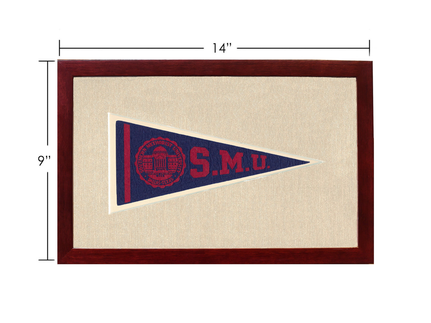 Vintage Southern Methodist University Pennant