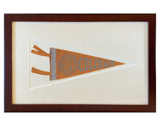 Vintage University of Colorado Pennant