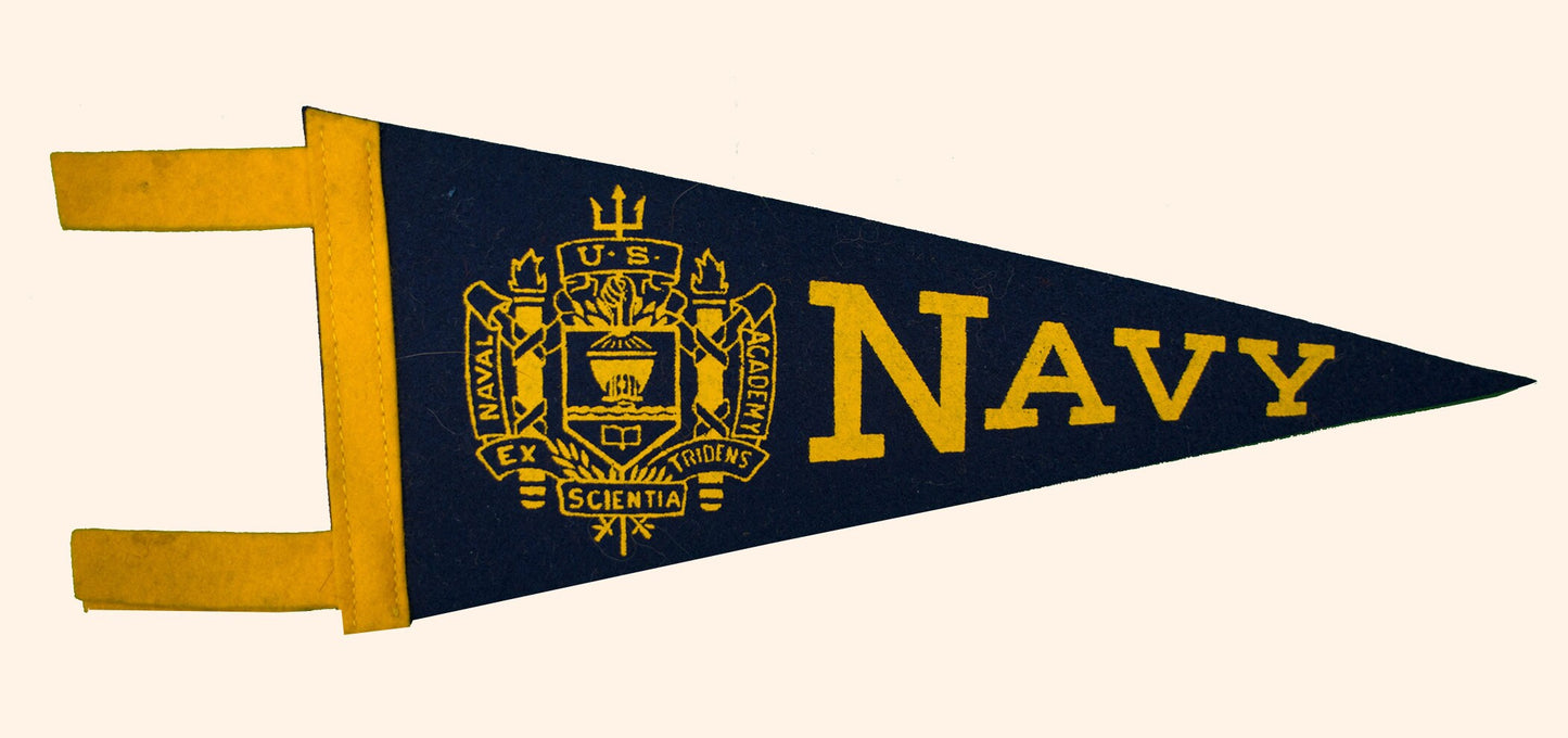 Vintage Navy pennant circa 1950s