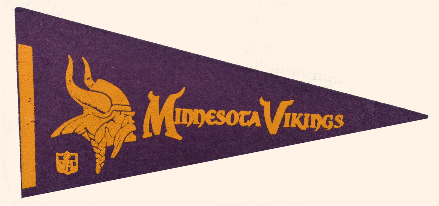 Vintage Minnesota Viking's pennant "circa 1970s"