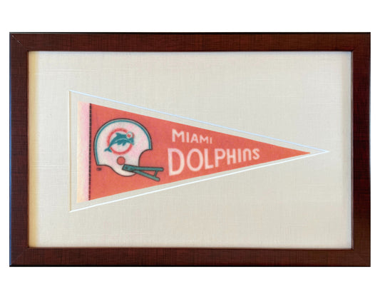 Vintage Miami Dolphins NFL Pennant circa 1970s