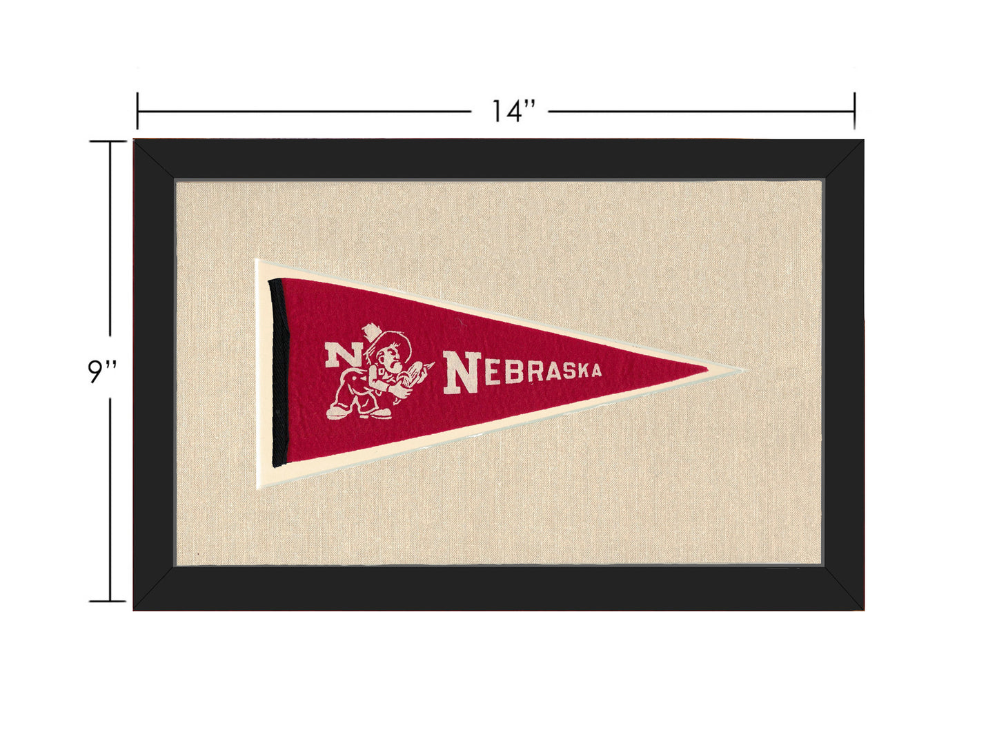 Vintage Nebraska Pennant