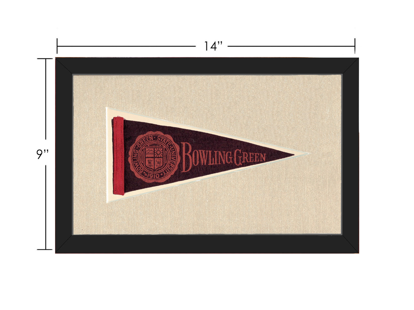 Vintage Bowling Green State University Pennant