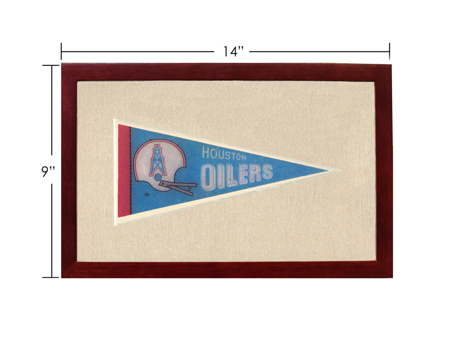 Vintage Houston Oilers Pennant