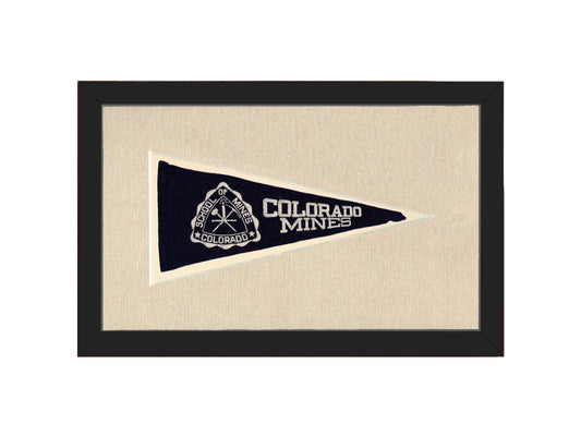 Vintage Colorado Mines Pennant