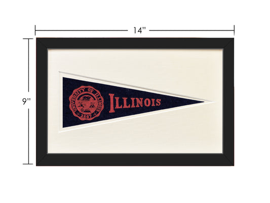 Vintage University of Illinois Hormel Pennant