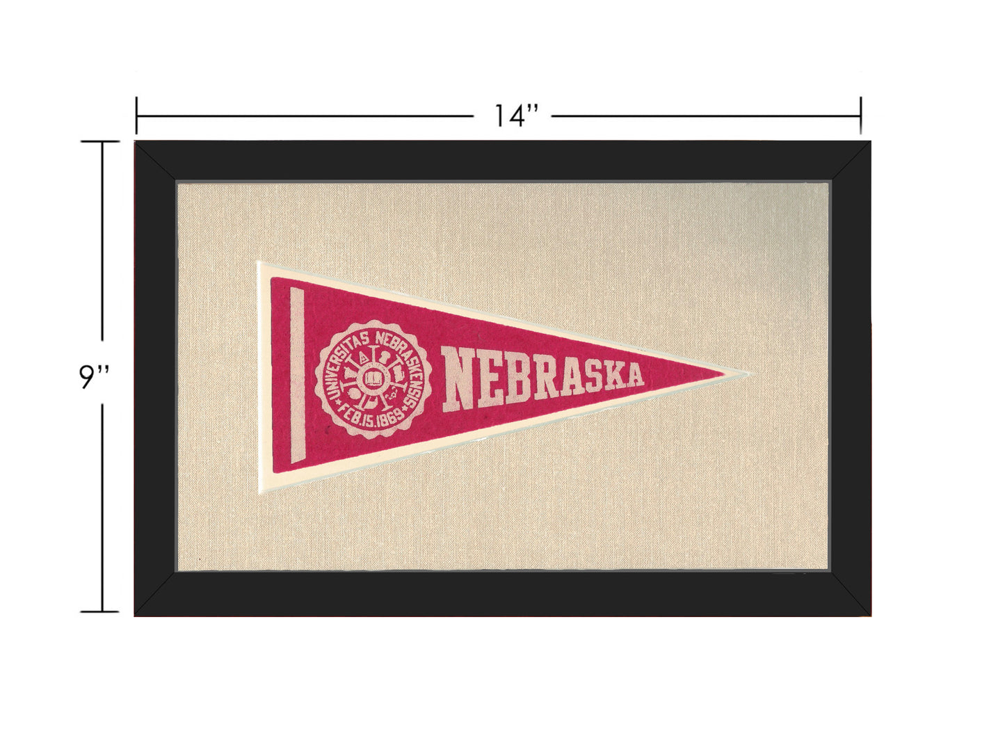 Vintage University of Nebraska Pennant