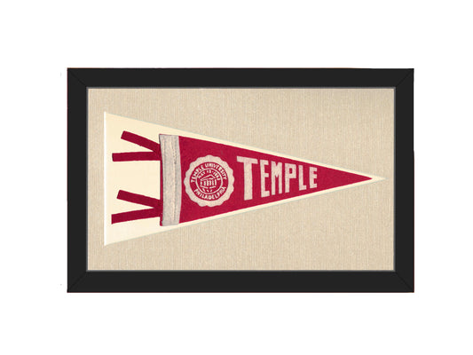 Vintage Temple University Pennant