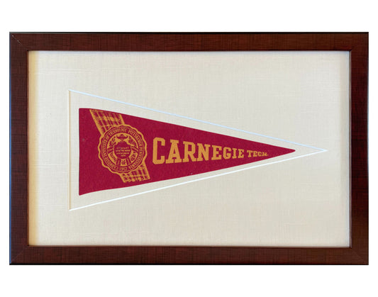 Vintage Carnegie Mellon University (Carnegie Tech) Pennant
