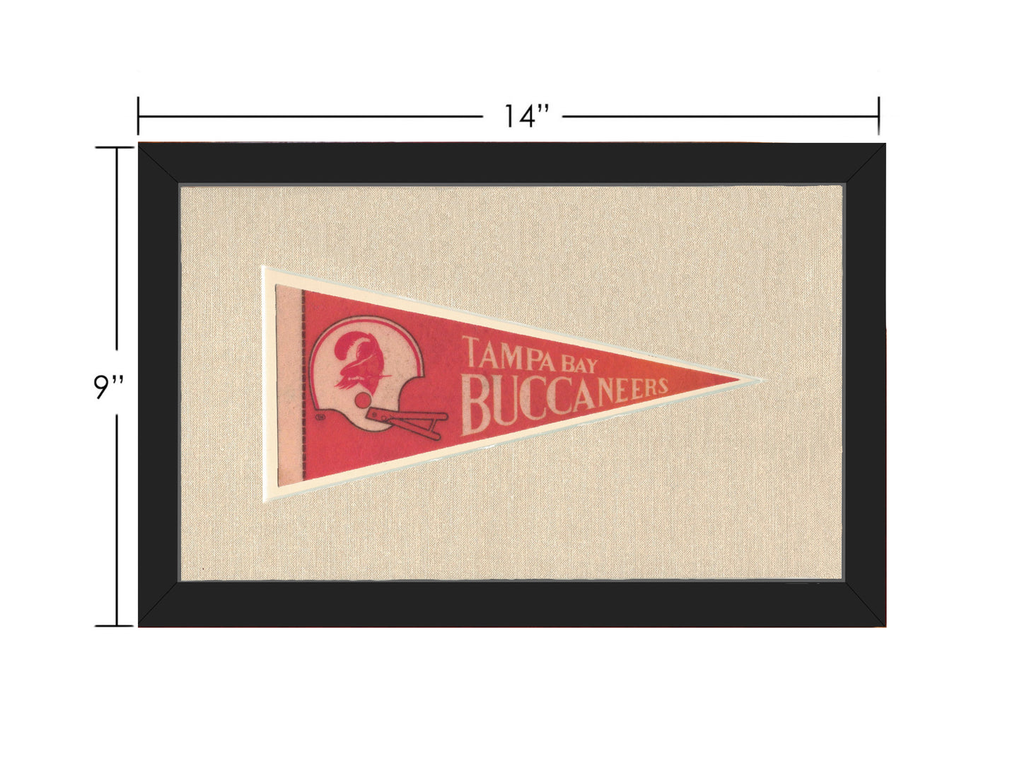 Vintage Tampa Bay Buccaneers Pennant